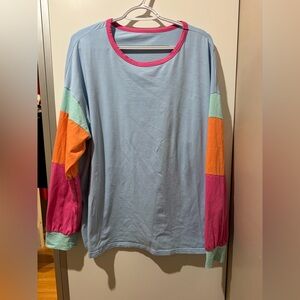 Colorblock Long Sleeve Shirt